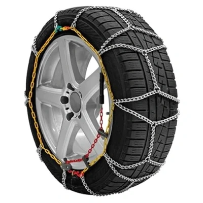 Abbildung von Schneeketten 7 mm Gruppe 9 Größe 195/55 R17 Zulassung Onorm 5117, TÜV, GS