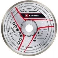 Abbildung von Original Einhell Diamant Trennscheibe 200 x 25,4 mm (Fliesenschneider Zubehör, Ø mm, 4 Diamantrand, max. 7650 min 1, für Fliesenschneidmaschinen)