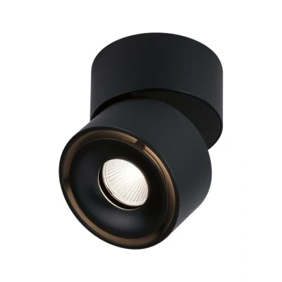 Abbildung von Paulmann 93371 LED Einbauleuchte Deckenleuchte Spircle 78mm incl. 1x8,0 W Warmweiß Schwarz matt Aufbauleuchte Aluminium 3000 K