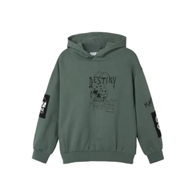 Abbildung von Name it Nkmstroels Kapuzenpullover für Kinder, Größe: 122/128, Dark forest