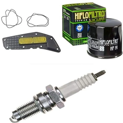 Abbildung von Luftfilter Ölfilter Zündkerze für Metropolis 400 RS i.e Baujahr 2014 2017 Servicekit Wartungskit