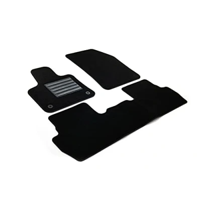 Abbildung von MDM SP 8012 Fußmatten Velours Autoteppich passend für Peugeot 5008 II 5 Sitze 07.2017&gt; / Citroen C5 Aircross 2019&gt; (auch Plug in Hybrid), black