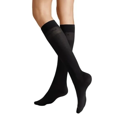 Abbildung von Hudson Damen Kniestrümpfe Relax Light druckfreier Bund Anthrazit 0545 39 42