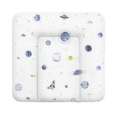 Abbildung von CEBA Baby Wickelauflage Weiche Wickelunterlage 75 x 72 cm / 85 cm, Wickeltischauflage für abwaschbar wasserdicht Made in EU