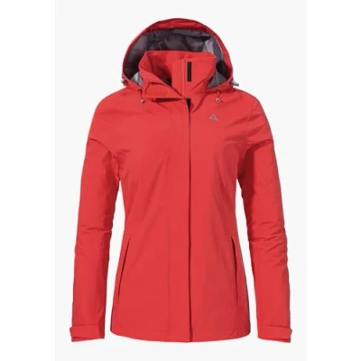 Abbildung von Schöffel Gmund Regenjacke / wasserabweisende Jacke, Damen, Größe: 34, Rot
