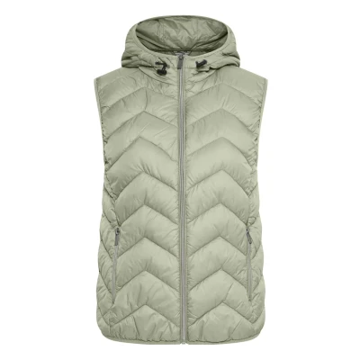 Abbildung von Fransa Frbapadding 6 Waistcoat Weste, Damen, Größe: XS, Desert sage