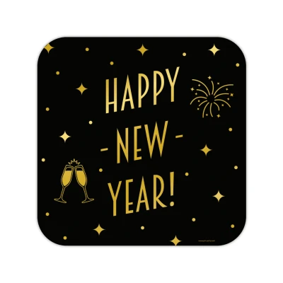 Abbildung von Happy New Year Türschild Classy 50x50cm