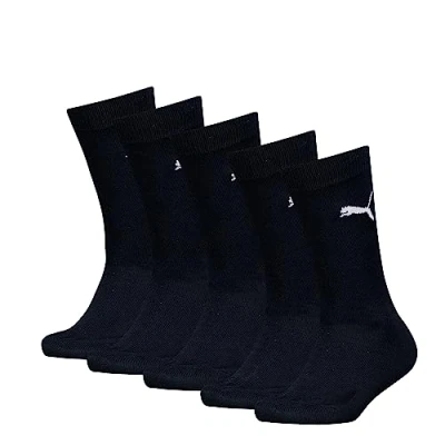 Abbildung von Puma Unisex Kinder Easy Rider Kids&#039; Crew (5 Pack) Socks, Schwarz, 23 26 EU