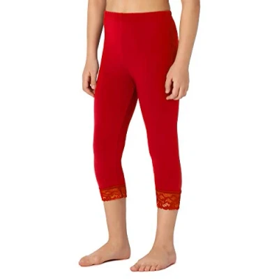 Abbildung von Merry Style Mädchen 3/4 Leggings MS10 293(Rot,134 cm)