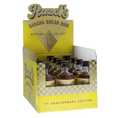 Abbildung von Razel&#039;s Banana Bread Rum Miniaturen 12er Box