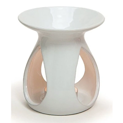 Abbildung von Levandeo® Duftlampe, Duftlampe weiß 11x10cm Keramik Öllampe Aromalampe