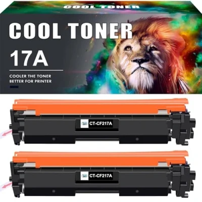 Abbildung von Cool Toner Kompatibel Tonerkartusche als Ersatz für HP 17A CF217A Laserjet Pro MFP M130FW M130FN M130NW M130A M102w M102a M130 M102 (Schwarz, 2er Pack)