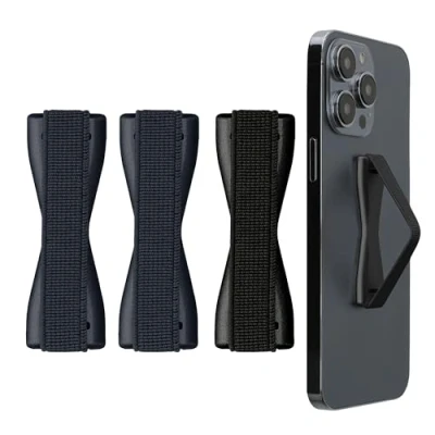 Abbildung von kwmobile Smartphone Fingerhalter 3 Set Fingerhalter, (1 tlg., Handy Halter Griff Halterung Einhandbedienung 3x Handyhalter)