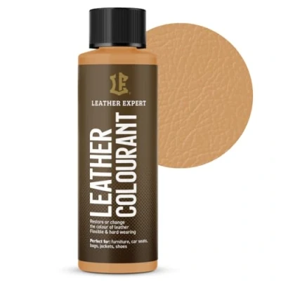 Abbildung von Sehr Deckend Wasser Lederfarbe Hellbraun 50 ml Leather Paint für Natur und ÖkoLeder Dye Ohne Alkohol alle Lederaccessoires Reißt oder Blättert Nicht ab