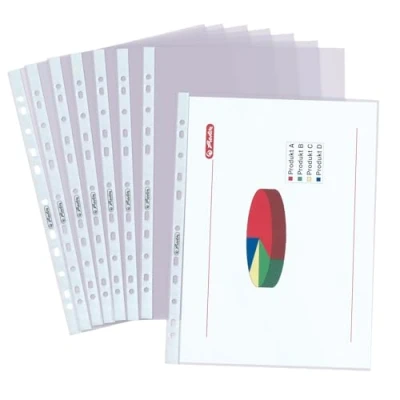 Abbildung von Herlitz 5850508 Prospekthülle Premium, A4 glasklar, 50er Packung
