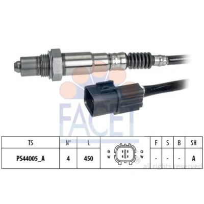 Abbildung von FACET 10.8256 Lambdasonde Made in Italy OE Equivalent beheizt, Planarsonde, Gewinde vorgefettet 4 HYUNDAI: i20 I Schrägheck, i10 I, Atos