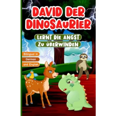 Abbildung von Bilingual in German and English: David der Dinosaurier Lernt die Angst zu Überwinden: Zweisprachiges Büch Englisch Deutsch für Kinder von 2 bis 7 Jahren Kinderbuch über Empathie und Freundlichkeit