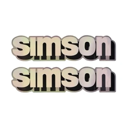 Abbildung von Set: Klebefolie Tank &quot;SIMSON&quot; Hologramm