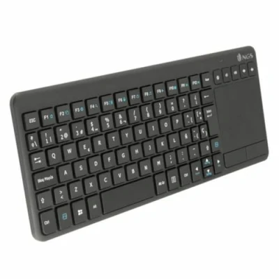 Abbildung von NGS TV Warrior 2.4GHz Funktastatur mit Touchpad und Multimedia Tasten für Smart Geräte, Laptops oder Videokonsolen (QWERTY, Spanisch)