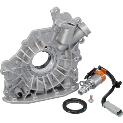 Abbildung von PIERBURG 7.07919.15.0 Ölpumpe mit elektrischem Öldruckventil Dichtring, Wellendichtring FORD: FIESTA 7, FOCUS 3 Turnier,