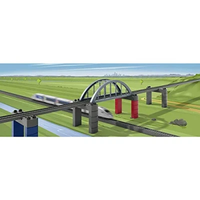 Abbildung von Märklin Modelleisenbahn Hochbahn my world Baustein Set Brücke 72218, Spur H0