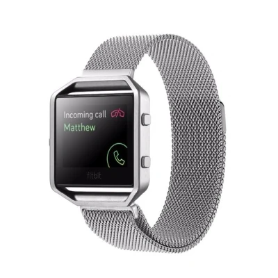 Abbildung von Milanaise Fitbit Blaze Uhrenarmband nur für Farbe Silber