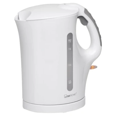 Abbildung von CLATRONIC Wasserkocher WK 3819, 1,7L Füllmenge, max. 2200 Watt, Einhandbedienung