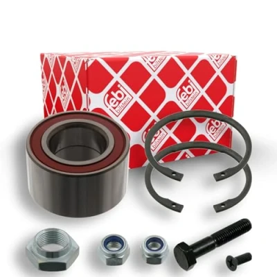 Abbildung von FEBI BILSTEIN 03621 Radlagersatz Vorderachse links, rechts mit Anbaumaterial 66 Schrägkugellager VOLKSWAGEN: GOLF 2, Jetta 2