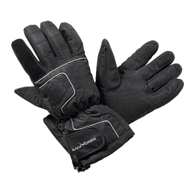 Abbildung von Black Crevice Erwachsenen Skihandschuhe, schwarz/Silber, M