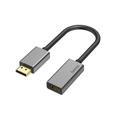 Abbildung von Hama HDMI auf VGA Adapter Full HD 1080p (HDMI Stecker, Buchse, zum Anschluss von PC, Laptop, Computer mit an Monitor, TV oder Beamer Anschluss, Konverter)