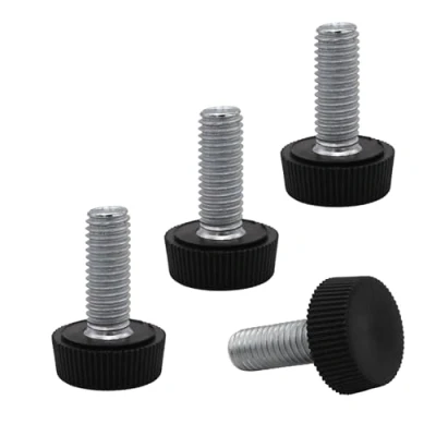 Abbildung von SKIR&#039;CO Möbel Nivellierfüße M8 x 20 mm, verstellbare runde Beine mm Durchmesser, Gewinde Nivellierfuß, 4 Stück