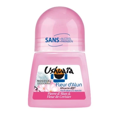 Abbildung von Ushuaïa Deodorant Damen Bille Blume d&#039;Alun Parfum Kirschblüte Wirksamkeit 48 h 50 ml