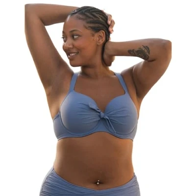 Abbildung von Sugarshape Valencia Bikinitop, Damen, Größe: 70I, Blue grey