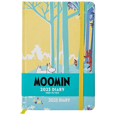 Abbildung von Mumin Kalender 2023, A5, Hardcover, Wochenansicht, Planer (Walddesign), offizieller Merchandise Artikel