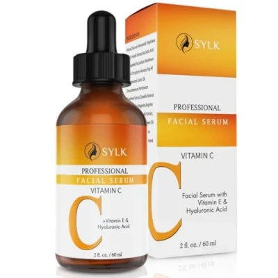 Abbildung von Vitamin C Serum Gesicht mit Hyaluron für Microneedling Hochdosiert + Hyaluronsäure E Pickelmale &amp; Pigmentflecken Entferner Brightening Face Dermaroller 60 ml