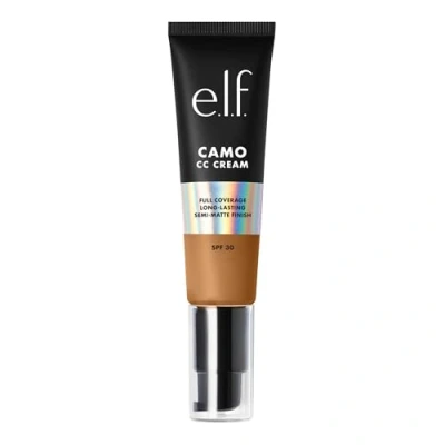 Abbildung von e.l.f. Camo CC Cream, Farbkorrigierende Foundation Mit Mittlerer Bis Voller Deckkraft Und LSF 30, Vegan &amp; Tierversuchsfrei, Tan 400 W, 30 g