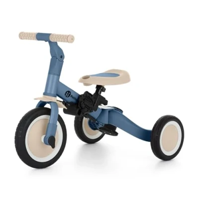 Abbildung von Petite&amp;Mars Multifunktionales 5 in 1 Dreirad Turbo * Fahrrad Laufrad Rutschauto Lauflernfahrzeug (Ocean Blue)