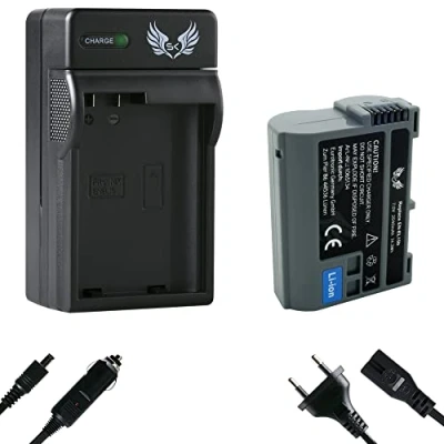 Abbildung von SK Akku Nikon EN EL15b 2040mAh + Ladegerät EL15c EL15a EL15 für // Z6 II Z7 Z5 D500 D600 D750 D800 D810 D850 D7200 D7500