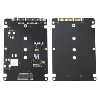 Abbildung von Bolwins H38S M.2 SSD (B+M Key) NGFF zu 2.5&quot; SATA III Adapter Karte Gehäuse für Upgrade, Kompatibel mit SSDs