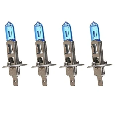 Abbildung von Mintice™ 4 X KFZ Auto H1 6000K Xenon Gas Halogen Scheinwerfer Weiß Licht Lampen Birnen 55W