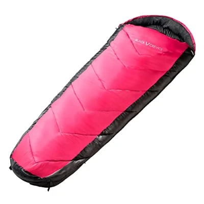 Abbildung von Black Crevice Kinder Schlafsack, pink