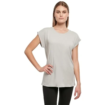 Abbildung von Build Your Brand Damen BY021 Ladies Extended Shoulder Tee T Shirt, lightasphalt, XXL