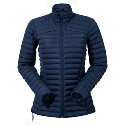 Abbildung von Berghaus Damen Nula Isolierte Kunststoffjacke, langlebiges Design, wasserabweisende, Blau, 40 EU