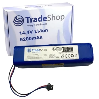 Abbildung von Trade Shop Li Ion Akku 14,4V 5,2Ah kompatibel mit Lydsto R1, S1, R1 Pro, S1 G2, Blaupunkt Bluebot Xtreme Saugroboter