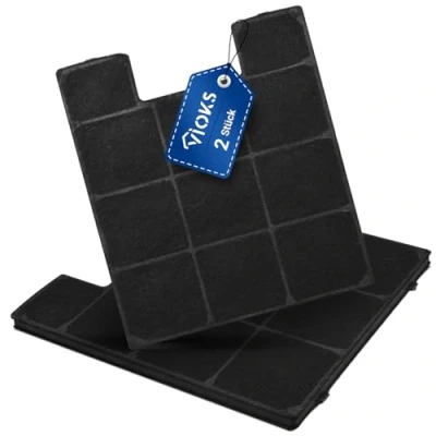 Abbildung von VIOKS SET 2x Aktivkohlefilter Dunstabzugshaube Filter Ersatz für Amica KF 17141 17147 Abzugshaube &amp; Kohlefilter Ersatzteile