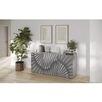 Abbildung von INOSIGN Sideboard &quot;Snake Breite 181 cm, moderne Kommode mit 3 Türen&quot;, Anrichte viel Stauraum, Front besonderem Siebdruck