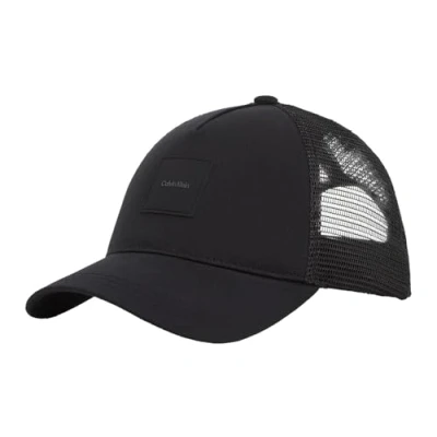 Abbildung von Calvin Klein Herren Cap Tonal Patch Trucker aus Baumwolle, Schwarz (PVH Black), Einheitsgröße