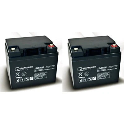 Abbildung von Ersatzakku für Trendmobil Neptun 2 St. Q Batteries 12LCP 50 12V 50Ah Blei Akku Zyklentyp AGM VRLA