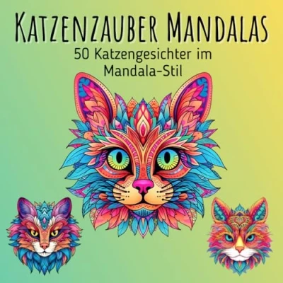 Abbildung von Katzenzauber Mandalas 50 Katzengesichter im Mandala Stil: Magische Katzenmotive Stil für kreative Momente der Ruhe und Gelassenheit