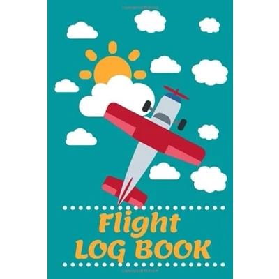 Abbildung von Flight Log Book for kids record Writing Doodling : My logbook Trip Travel Size 6X9 100 pages (Airplane Cloud Set)